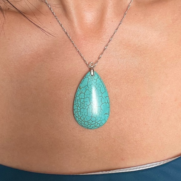 Turquoise Stone Pendant - Picture 1 of 5